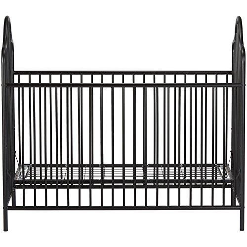 Little Seeds Rowan Valley Lanley Metal Crib and Changing Table Set, Black