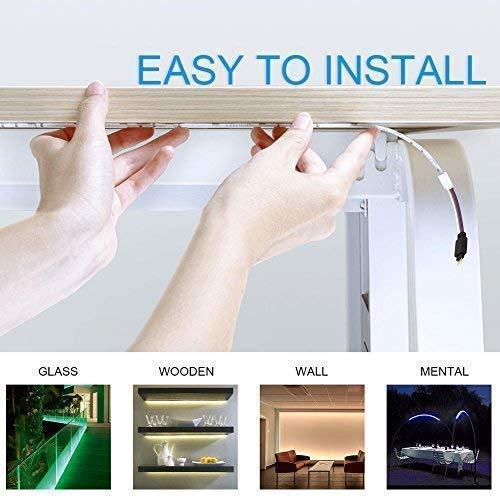 LED Strip Lights 32.8ft, ikelimus 10m RGB Waterproof Self-Adhesive Dimmable LED Light Strips 12Vdc SMD 5050 300 LEDs LED Tape Light with 44-Keys IR Remote Controller for Clubs/Homes/Hotels/Outdoor