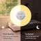 Wake Up Light, myfree Nature Light Sunrise Simulation Alarm Clock Touch Control Night Light for Bedrooms, Snooze Function Wake-Up Light with USB Charger FM Radio for Heavy Sleepers