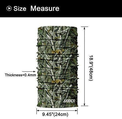 AXBXCX 2 Pack - Camouflage Print Seamless Neck Gaiter Bandana Face Mask for Outdoor Activities