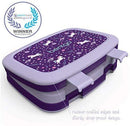 Bentgo Kids Prints (Unicorn) - Leak-Proof, 5-Compartment Bento-Style Kids Lunch Box - Ideal Portion Sizes for Ages 3 to 7 - BPA-Free and Food-Safe Materials