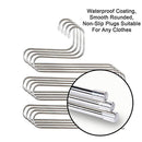 DS Pants Hangers S-Shape Trousers Hangers Stainless Steel Clothes Hangers Closet Space Saving Organizer for Pants Jeans Scarf Hanging Silver (4 Pack with 10 Clips)