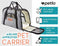 Airline Approved Pet Carrier - Soft Sided Portable Travel Bag with Mesh Windows and Fleece Padding - for Small Dogs and Cats – Fits Under Airplane Seat by FANCYDOG