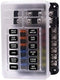 BlueFire 12 Way 30A 32V Blade Fuse Box Board with 24PCS Fuse + LED Warning Light for Car/Marine Boats/Automotive/Trike