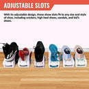 B&E Store Shoe Slots Space Saver | Shoe Slotz Space Saver | Shoe Slots Organizer | Shoe Organizer Space Saver | Shoe Stacker | Easy Shoe Organizer |10 Pcs Pack