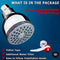 Shower Head - LIMITED TIME SALE - High Pressure High Flow Fixed Chrome 3 Inch Showerhead - Removable Water Restrictor - The Best Shower Head for Low Water Pressure