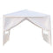 civilys White Outdoor Gazebo Canopy Tent, Party Tent Gazebo Wedding BBQ Beach Tent Waterproof Sun Shelter (10' x 10' with 4 Sidewalls)