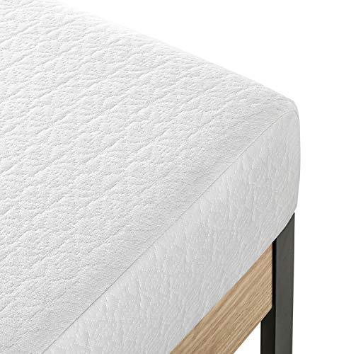 Zinus Memory Foam 12 Inch Green Tea Mattress, Twin, White