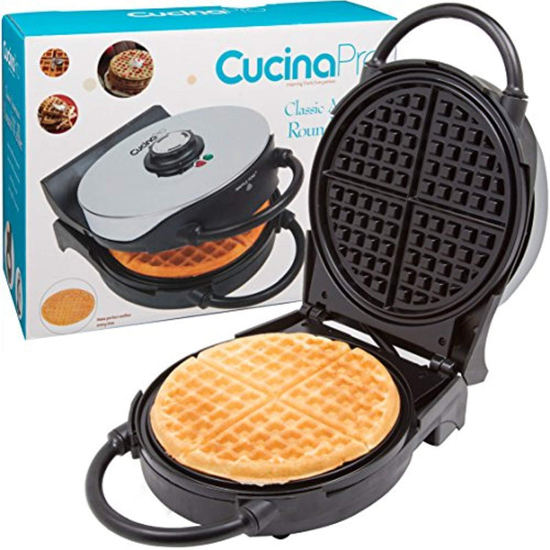 CucinaPro Waffle Maker- Non-stick American Waffler Iron with Adjustable Browning Control- Beeps When Ready