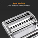 Sailnovo Pasta Maker Machine,Hand Crank Noodle Cutter Stainless Steel Manual Noodles Roller for Fresh Spaghetti Fettuccine Lasagna Tagliatelle