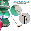 Joiedomi 7 Foot LED Light Up Giant Christmas Tree Inflatable with 3 Gift Wrapped Boxes Perfect for Blow Up Yard Decoration, Indoor Outdoor Yard Garden Christmas Decoration