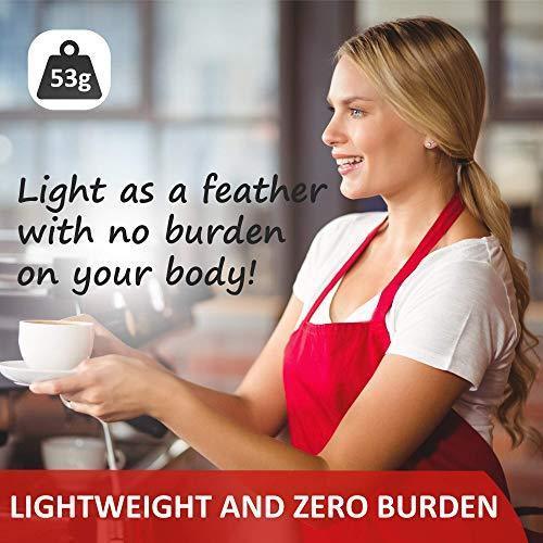 CHEFLUX [12pk] Premium Professional Red Restaurant Aprons with 2 Large Pockets [Bulk] Chef Cooking Bib Apron for Kitchen Waitress [Unisex] Men Women [53 g Lightweight] BBQ Painting Stylist Artist