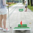 OOFIT Smiling Face Golf Cornhole Game with Chipping Mats Tailgate Chipping Game Set, Great Fun with Friends and Family