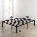 Zinus Van 16 Inch Metal Platform Bed Frame with Steel Slat Support / Mattress Foundation, King