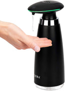 Secura Automatic Soap Dispenser 350ML / 11.8OZ Premium Touchless Battery Operated Electric Dispensers w/Adjustable Soap Dispensing Volume Control, Black