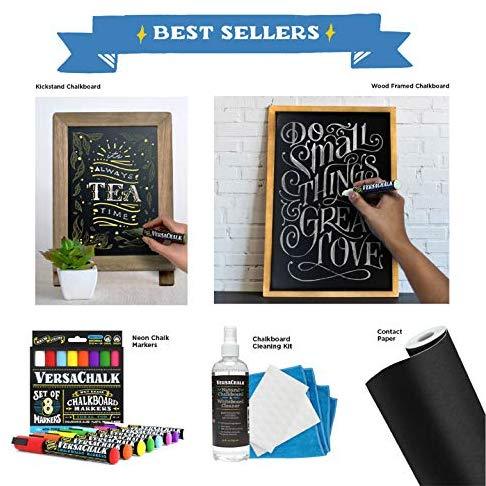 VersaChalk White Liquid Chalk Markers   - for Chalkboard Signs, Blackboards, Glass, Windows (Bold 4 White Markers)