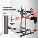 RELIFE REBUILD YOUR LIFE Power Tower Workout Dip Station for Home Gym Strength Training Fitness Equipment Newer Version