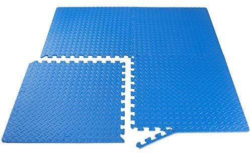 ProsourceFit Puzzle Exercise Mat, EVA Foam Interlocking Tiles, Protective Flooring for Gym Equipment and Cushion for Workouts