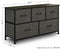 Dresser with 5 Drawers, Extra Wide Dresser Storage Tower, Storage Organizer Unit for Bedroom, Hallway, Entryway, Closets