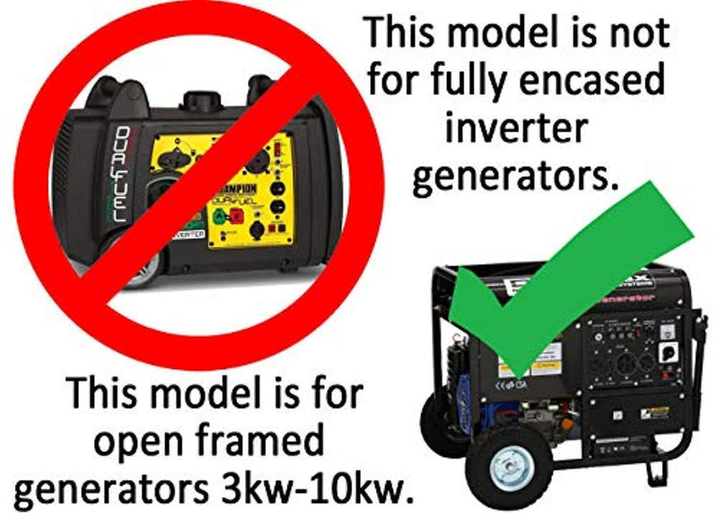 GenTent 10k Running Cover - Universal Kit (Standard, TanLight) - Compatible with 3000w-10000w Portable Generators