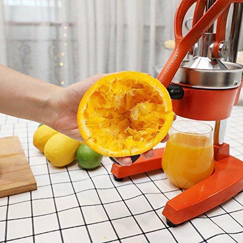 Egofine Commercial Grade Citrus Juicer, Hand Press Manual Fruit Juicer Juice Squeezer Citrus Orange Lemon Pomegranate, Orange