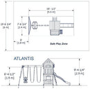 Backyard Discovery Atlantis All Cedar Wood Playset Swing Set