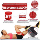 EveryMile Resistance Bands for Legs and Butt, Fabric Exercise Bands Set Non-Slip Booty Bands, Hip Workouts, Pilates, Fitness and Strength Training, Resistance Loops Bands for Men & Women, 4 Packs