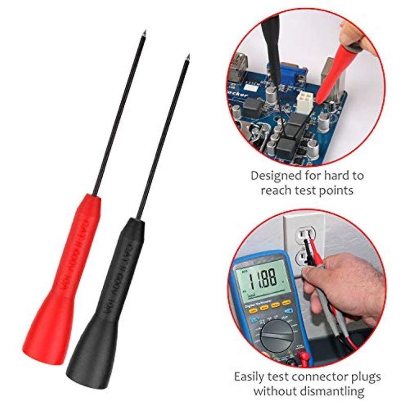 Micsoa MICTL-038 Premium Test Leads Set, Digital Multimeter Leads Kit Multimeter Probes Electronic Multimeter Test Leads with Alligator Clips Set of 20