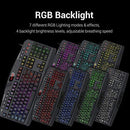 Redragon S101 PC Gaming Keyboard and Mouse Combo Wired LED RGB Backlit with Multimedia Keys Wrist Rest Mouse with 3200 DPI for Windows Computer Gamers (Gaming Mouse and Keyboard Set)