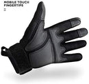 Powersports Motorcycle Gloves by Indie Ridge, Lightweight Carbon Fiber Racing Gloves with Mobile Touch Screen Fingertips (Small)