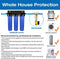 iSpring WGB32B 3-Stage Whole House Water Filtration System w/ 20” x 4.5” Big Blue Fine Sediment and Carbon Block Filters