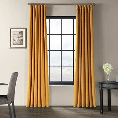 Half Price Drapes VPCH-192018-120 Signature Blackout Velvet Curtain, Burgundy, 50 X 120