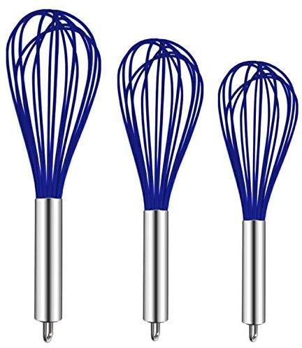 TEEVEA Danish Whisk Stainless Steel Dutch Style Bread Dough Hand Mixer Wooden Handle Kitchen Baking Tools Artisian Blender, Dough Whisk, Dough Whisk