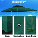 Replacement 10'X10'Gazebo Canopy top Patio Pavilion Cover Sunshade plyester Double Tiers-Taupe