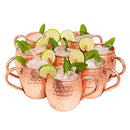 Kitchen Science Moscow Mule Copper Mugs - 16 Ounce, Set of 8