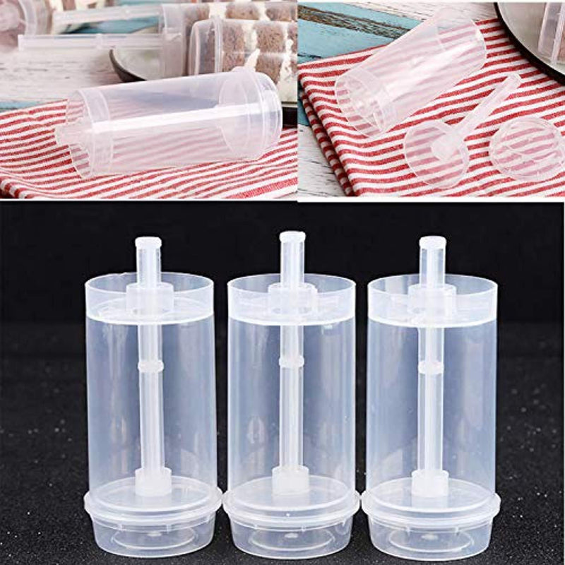 TWDRer 30PCS Cake Pop Push Ups Push Pop Containers,Clear Push Pops with Lids,Cake Pop Shooter