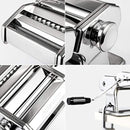 Pasta Maker Machine, Stainless Steel Homemade Pasta Noodle Machine With Adjustable Pasta Roller, Pasta Cutter, Hand Crank