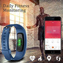 Updated 2019 Version High-End Fitness Tracker HR, Activity Trackers Health Exercise Watch with Heart Rate and Sleep Monitor, Smart Band Calorie Counter, Step Counter, Pedometer Walking for Men & Women