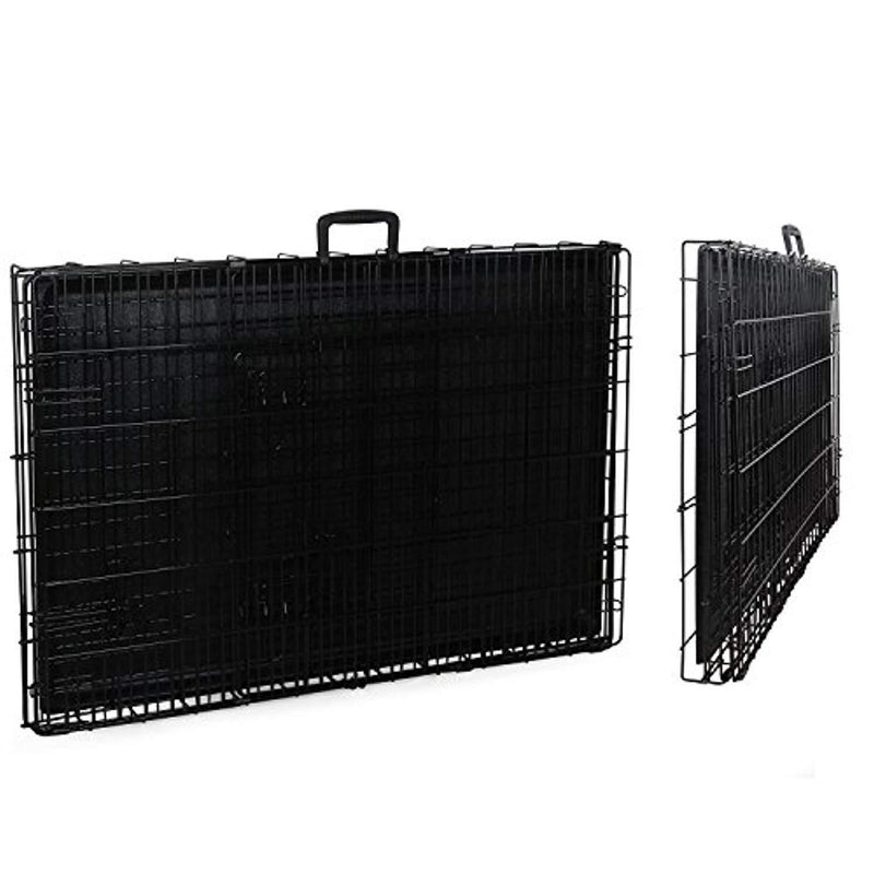 36" Double Door Folding Metal Dog Crate Pet Cage PCT02