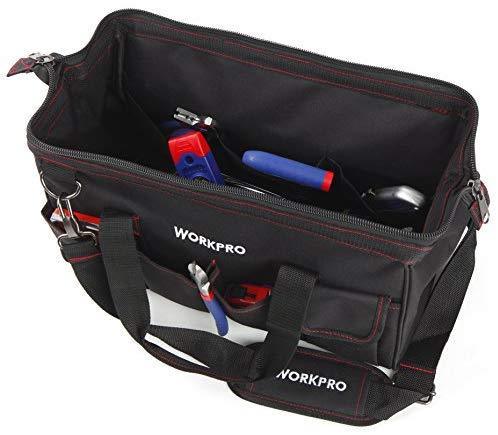 WORKPRO 156-Piece Home Repair Tool Set - Daily Use Hand Tool Kit with Wide Open Mouth Tool Bag - Durable, Long Lasting Tools - Perfect for DIY, Home Maintenance