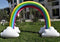 STFLY Outdoor Rainbow Sprinkler Inflatable Rainbow Cloud Yard Sprinklers Archway Lawn Beach Outdoor Toys, Water Toys for Child Adult Kid Summer Fun Play