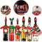 Tatuo 6 Sets Christmas Bottle Covers Ugly Sweater Wine Cover Bottle Decor for Christmas Party Table Decorations (Color Set 1)