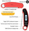 A ALPS Digital Instant Read Meat Thermometer with Probe Fast Waterproof Thermometer with Back light and Calibration. Digital Food Thermometer for Cooking, Kitchen