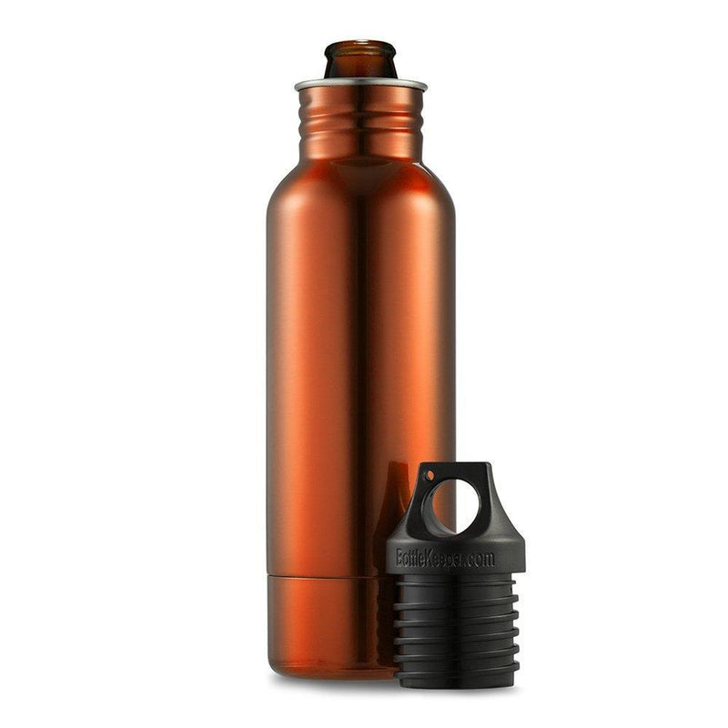 Stainless Steel Bottle - Best for Keeping Beverages Cold - Fits 12oz Bottles - Comes With Bottle Opener And Neoprene Carrying Case - Stainless Steel Bottle Insulator - Perfect Gift