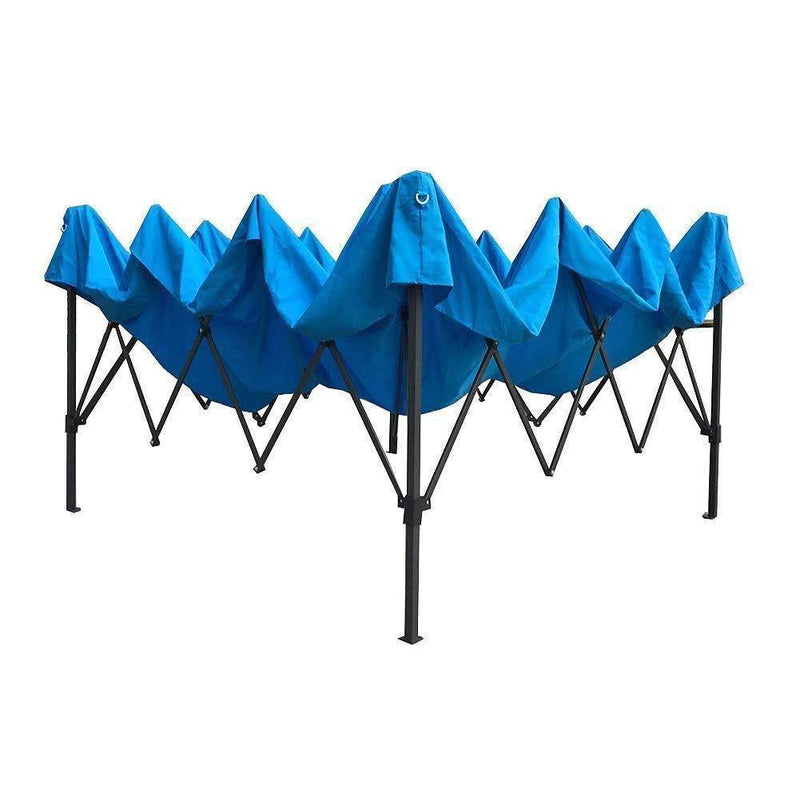 Le Papillon 10 x 10 Ft Instant Foldable Outdoor Pop up Canopy, Sky Blue