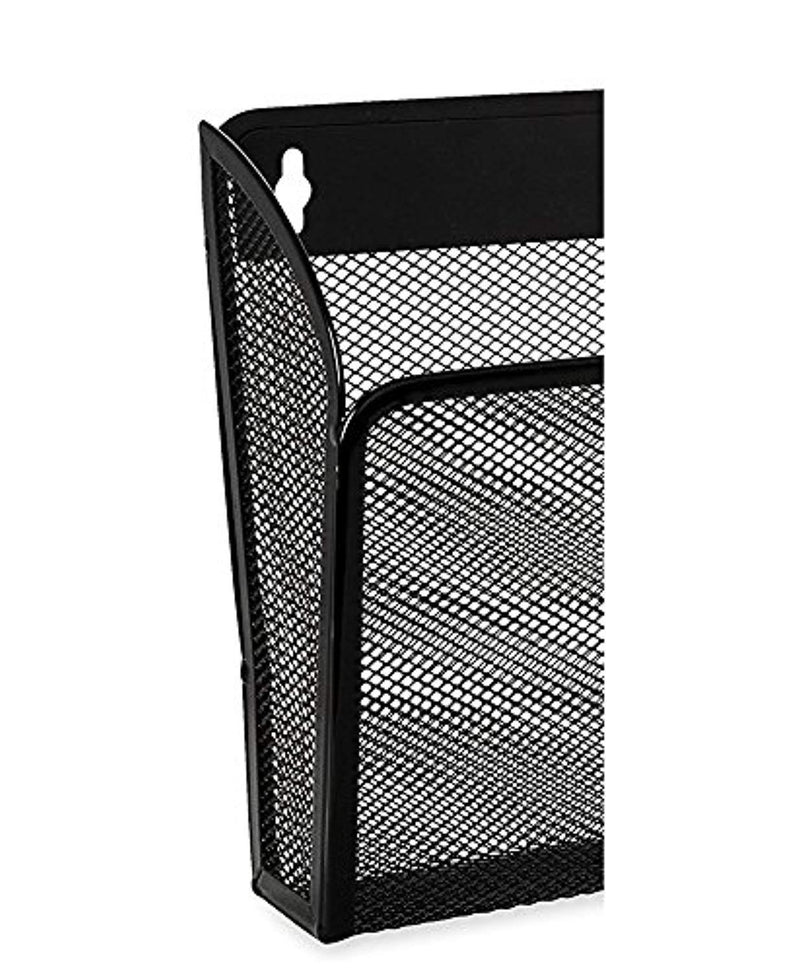 Easepres Mesh 3 Pockets File Organizer Hanging File Organizer Vertical Wall File Organizer Holder Rack