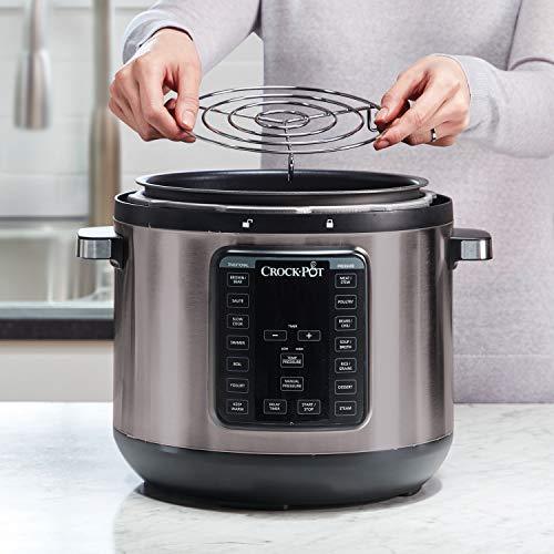 Crockpot 2100467 Express Easy Release | 6 Quart Slow, Pressure, Multi Cooker, 6QT, Stainless Steel