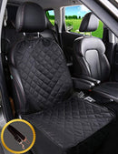 Alfheim Dog Bucket Seat Cover - Nonslip Rubber Backing with Anchors for Secure Fit - Universal Design for All Cars, Trucks & SUVs (Black)