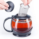 Glass Teapot with Infuser and Warmer Sleeve, Blooming Loose Leaf Tea Pot, Tea Infuser Holds 4 -5 Cups - 2 Infusers Included