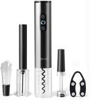 FOHO Electric Wine Opener, 6 in 1 Cordless Automatic Corkscrew Set, Gift Box contains Air Pressure Wine Opener, Foil Cutter